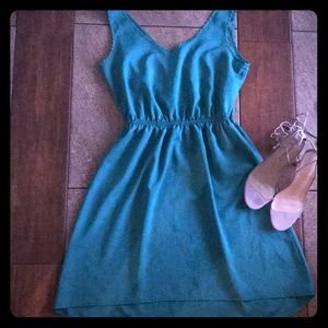 Green tank dress